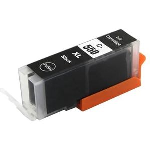 Compatibel met C-anon PGI550 XL CLI 551 PGI 550 inktcartridge for Pi-xma iP7250 iX6850 MG5550 MG5650 MG6450 MG6650 MX725 MX925(1PCS Black)