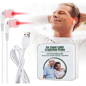SonoPro Tinnitus Oor Laser Therapie Oordop, Luhaka Infrapeace Rood Licht Therapie Oordop, Luhaka Acupeace Tinnitus Verlichtingsapparaat, Stop Oorsuizen