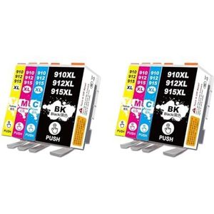 1 set 912XL 915XL 910XL Compatibel met Off-ceJet 8010 8012 8013 8014 8015 8017 8018 Printer Inktcartridge printer(2Set)