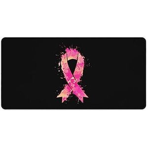 Aquarel Roze Lint Print Bureau Pad Protector Muismatten Kantoor Tafel Mat Grote Muismat Antislip Laptop Pad