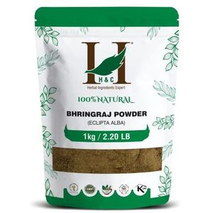 H & C- 100% natuurlijk Bhringraj poeder -1Kg | voor haar