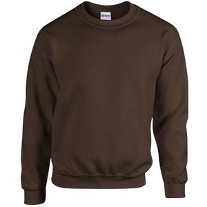Gildan 50/50 Adult Crewneck Sweat Sweatshirt heren, Bruin (Donkere Chocolade), M