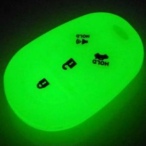 Afstandsbediening Autosleutel Siliconen Hoes Case voor Sienna Tundra Sequoia-Fluorescwhite