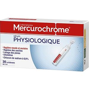 MERCUROCHROME Fysiologisch serum voor neus/oculair 30 universele dozen, 5 ml