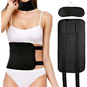 Ricinusolie Pack, herbruikbare ricinusolie Pack Wrap Kit, biologisch katoen flanel compressie wrap pack voor lever, helpen slapen, buikspieren en verbeteren bloedsomloop spijsvertering, constipatie