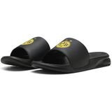 PUMA Softride Teamcat BVB Slides voor volwassenen, Black Faster Yellow Victory Gold Beige, 46 EU