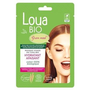 Loua Bio Face Mask in Organic Fabric Moisturising Soothing 15ml