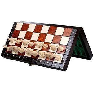 Schaken Magnetische Reisschaakset, 11 X 11 Inch Opvouwbaar Speelbord, Prachtige Houten Schaakset Tafelspel