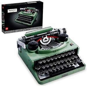 LEGO Ideas Schrijfmachine 21327 Bouwset voor volwassenen, Collectible Retro Display Model, Creatieve Hobby's Uniek Geschenkidee