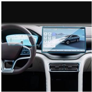 Displaybeschermfolie Voor BYD Song PLUS New Energy 2021 2022 2023 2024 2025 12,8"", 15,6"" Navigatiebeschermfolie Autodashboard(Navigation Film 15.6""+Instrument Film 12.3"")