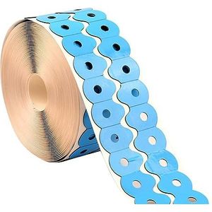 1000 Stks Lens Edger Accessoire Rand Polijsten Eyewear Lens Anti Slip Sticker 20mmx30mm, Donker rood, 20x30mm