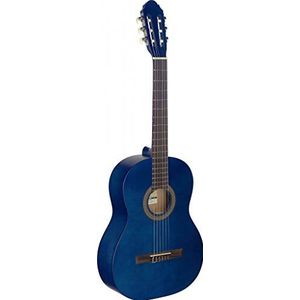 Stagg C440 klassieke gitaar, zwart gitaar Volle Größe blauw