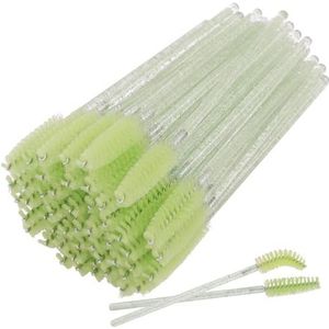 Wimperborstel kristallen toverstaf, make-up tool mascara applicator kits voor wimper wenkbrauw wimpers extensies bulk