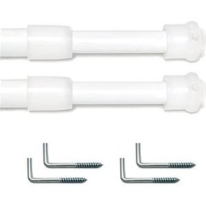 Decopolitan Gordijnroede Set, Antiek Zilver, 86-72-Inch