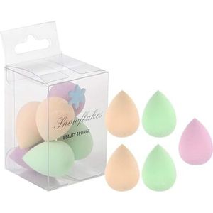 JIAWEILI Make-up mixer spons set -5 soft beauty foundation make-up gemengde eieren - geschikt voor verschillende cosmetica
