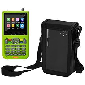 Satellietzoeker, 1080 p HD V8 Finder 2 Meter DVB-S/S2 Digitale Display Satelliet Finder Type-C Oplaadbare Signaal satelliet TV Ontvanger Multifunctionele Digitale Satellietmeter (Color : With storage