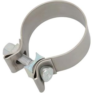 Universele uitlaatklemmen slangklem, roestvaststalen uitlaatpijpklem, slangklemmen O-vormige klemmen uitlaatklem pijpconnector, uitlaatpijpklem (OD:44MM)