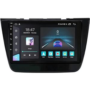 Android 14 autoradio voor MG ZS 2017-2021 Carplay Wireless Android Auto,Dubbel Din autoradio 9 Inch met Navigatie Bluetooth WiFi GPS HiFi RDS/FM+AHD achteruitrijcamera/DVR(A2 2G+32G)