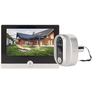 Home Video Deurbel, Smart WiFi Kijkgaatje Viewer Camera 4,3 Inch LCD-scherm 1080P Camera, Nachtzicht, Bewegingsdetectie, 2-weg Video-oproepen, Snapshot, Opname