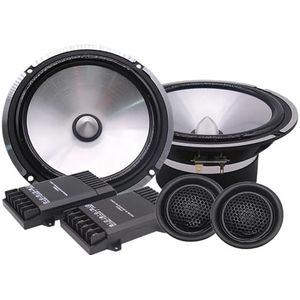 Tweeter auto Tweeters voor auto Auto-audiokit voordeur, aangepaste luidsprekers, 6,5 inch 4Ω 75W audiokit, 2-weg autokit, geluidssysteem, deurhoorn