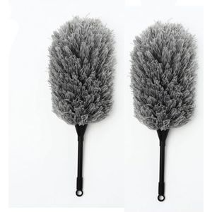 Duster 2-pack microvezel handstoffer for het reinigen van bureaus, spinnenwebben, jaloezieën en meubels
