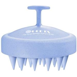 HEETA Hoofdmassageborstel voor de hoofdhuid en haar, zachte siliconen borstel, ontspan je, haarmassage voor mannen en vrouwen