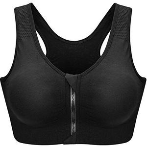 CARETOO - Sportbeha - Zwart - Actieve Beha - Hoge Belasting - Met Ritssluiting