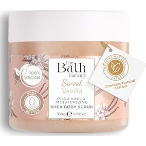 The Bath Factory, Sweet Vanilia Shea Body Scrub, 300 gram