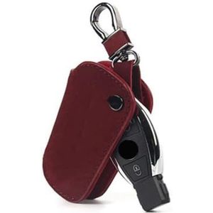Autosleutel beschermhoes Lederen Heren Autosleutel Case Cover Houder Ketting Voor ACES Voor GLA Voor GLC Voor CLA Voor CLS Voor GLE Voor GLK R Klasse Onderdelen Sleutel Shell(D)