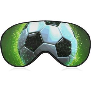 Zachte verduisterende slaap oogmasker cool voetbal reizen ooghoezen nul oogdruk super lichtgewicht zijdezachte blinddoek met verstelbare riem voor vrouwen mannen