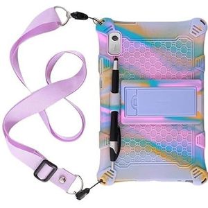 Geschikt for Lenovo Tab M9 2023 TB-310FU TB-310XU 9 inch Tablet Schokbestendig Kids Stand Cover Case(Color:Colourful Purple)