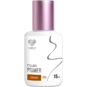 LOVELY Primer voor Wimperextensions - 15ml, Kokos | Wimperverlengingslijm voor Langere Houdbaarheid | Vloeistof voor Voorbehandeling | Lash Extensions Primer | Geur: Kokosnoot