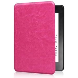 Compatibel met 2024 Amazon Kindle Paperwhite 12e editie hoesje, handheld ontwerp PU veganistisch leer slanke shell fit schokbestendige hoes met Auto Sleep/Wake (Ross)