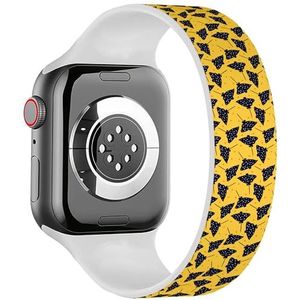 Solo Loop Band Compatibel met All Series Apple Watch 42/44/45/49mm (Sea Animal Pijlstaartrog) Elastische Siliconen Band Strap Accessoire, Siliconen, Geen edelsteen