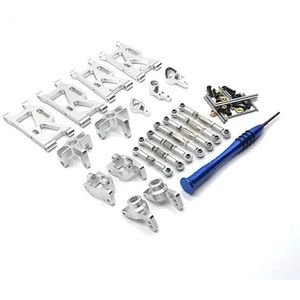 Metalen zeven sets accessoires for WLtoy 144010 124019 124017-16-18 144001 02 afstandsbediening auto(Silver)