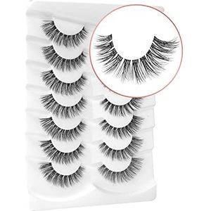 Wimpers Mink Valse Wimpers Natuurlijke Wispy Wimpers Zachte Faux Mink Wimpers Dramatische Wimpers Pluizige Valse Wimpers 16MM A04