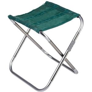 Opvouwbare campingkruk lichtgewicht outdoor campingstoel aluminium opvouwbare viskruk inklapbare campingstoelen wandelkruk (kleur: groen)