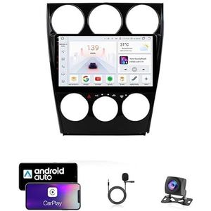Android 13 Dubbel Din Auto Stereo Touchscreen Auto Stereo Voor Mazda 6 2006-2015 Met Bluetooth GPS Navigatie WiFi FM Radio USB/SWC/Plug en Play Ondersteuning Carplay&Android Auto(4 Core Wifi 1G+16G)