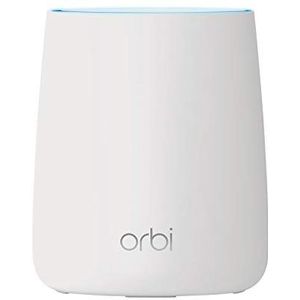 NETGEAR Orbi RBR20 meshrouter (tri-band, tot 125 m² en 2200 Mbps - uitbreidbaar tot AC2200-meshsysteem met Orbi-satellieten, inclusief 30 dagen bescherming via Circle Child en NETGEAR-cyberbescherming)