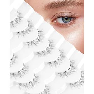 Wimpers Mink Valse Wimpers Natuurlijke Wispy Wimpers Zachte Faux Mink Wimpers Dramatische Wimpers Pluizige Valse Wimpers 16MM A04