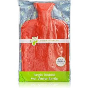 General Healthcare Warmwaterkruik – aan één kant geribbeld – 2 liter