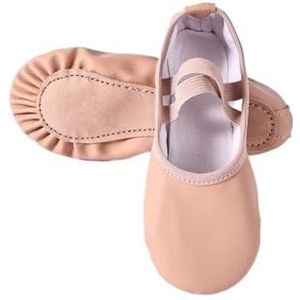 HUIJIQX Dames Ballet Slippers voor Vrouw Danseuse PU Lederen Professionele Dansers voor Meisjes Kinderen Zachte Zool Kinderen Peuter Dansschoenen, Gratis Lace Volledige Zool, 32 EU