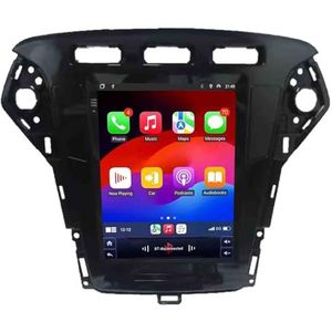 Android 14 2 Din Autoradio 9in Auto Stereo voor Ford Mondeo mk4 2011-2013 met Draadloze Carplay Android Auto Bluetooth GPS Navigatie FM Radio WIFI Stuurwielbediening(H-5(6G+128G))