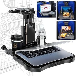 Autotafel - Multifunctionele Eettafel - Inklapbaar - Met Bekerhouder en Telefoonhouder - Draaggewicht 15-20 kg