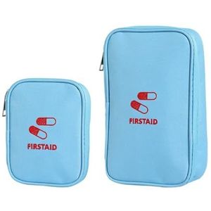 2 stuks medische EHBO-kits, waterdichte medische noodkit dubbellaagse EHBO-kit met handvat voor gezinsreizen, camping, kantoor