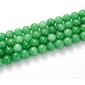 Natuurlijke Groene Steen Kralen Jades Kristal Turkoois Losse Spacer Kralen voor Sieraden Maken DIY Handgemaakte Armband Ketting 4-12mm-groene jade-10mm ongeveer 35 kralen