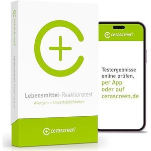 Voedsel-reactietest van Cerascreen – allergieën en tolerantie van 40 verschillende levensmiddelentesten | gecertificeerd laboratorium I gedetailleerd resultaat