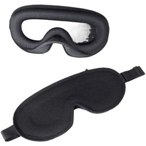 3D slaapmasker, traagschuim, blokkeer licht, slaapmasker, oogschaduw, blinddoek voor oogschaduw, slaapmasker, slaaphulp, gezichtsmasker ooglapje (type B-zwart)