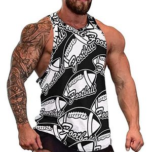 Rugby USA Voetbal Heren Tank Top Mouwloos T-shirt Trui Gym Shirts Workout Zomer Tee