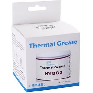 HY880-50g CPU Thermische Heatsink Vet Pasta Compound Thermische geleidbaarheid: > 6.15W/m-k Koolstof Gebaseerde Hoge Prestaties voor CPU PC GPU PS5-50 Gram.. (!!Capaciteit: 50g is de derde van een